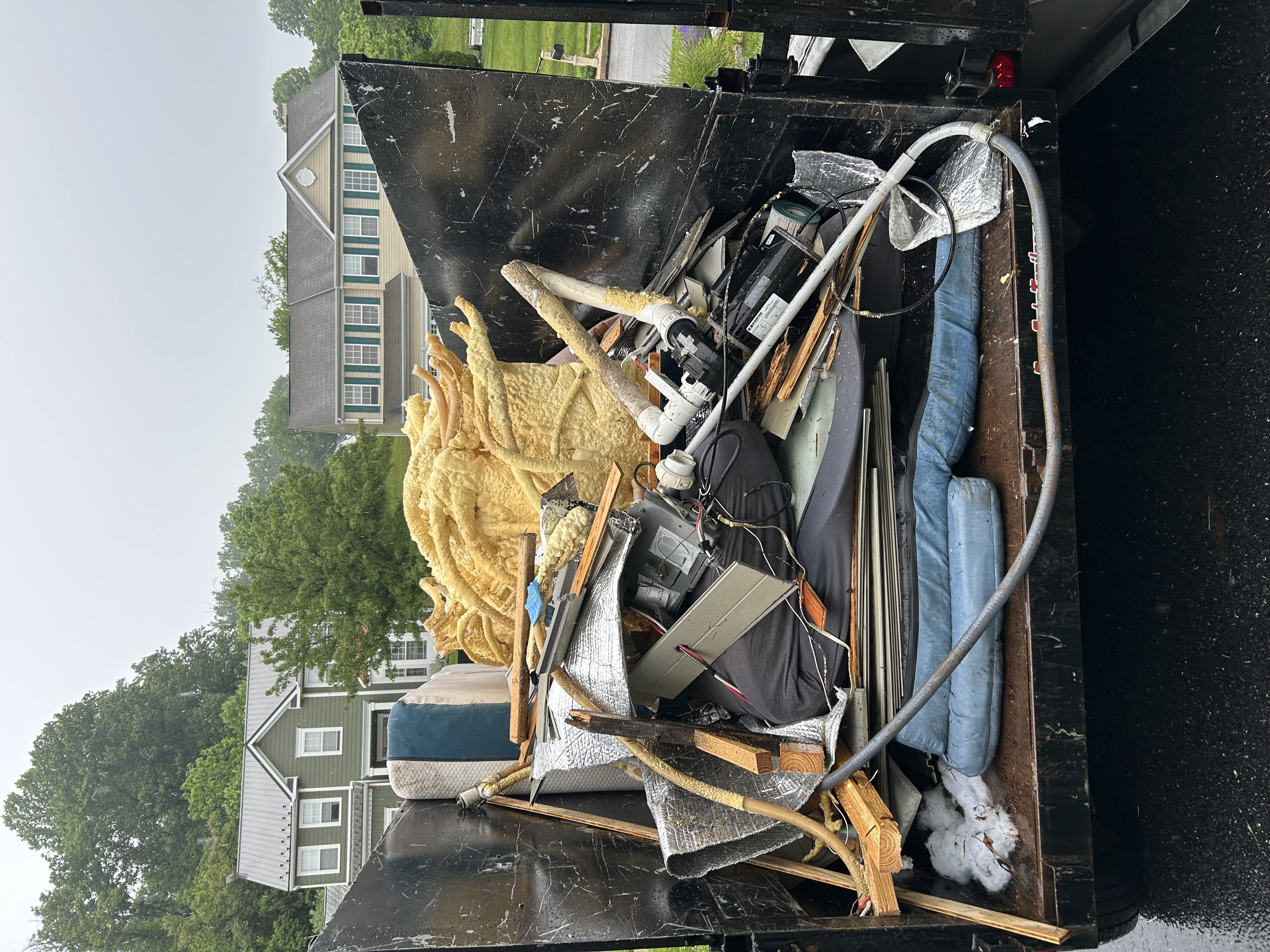 Hot tub and large item removal by Junk Squad in Central PA